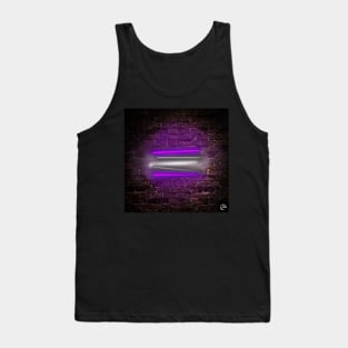 Gray Ace Pride Flag in Neon Tank Top